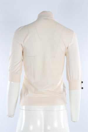 FENDI CREAM CASHMERE TOP IT 40 UK 8