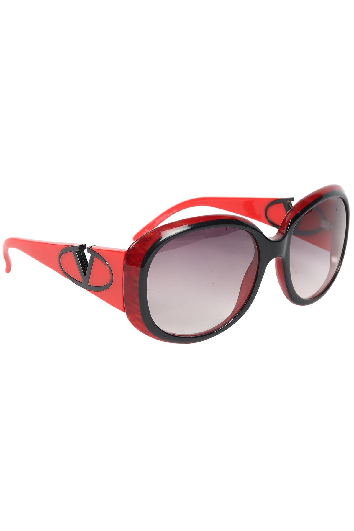 VALENTINO SQUARE FRAME ACETATE SUNGLASSES