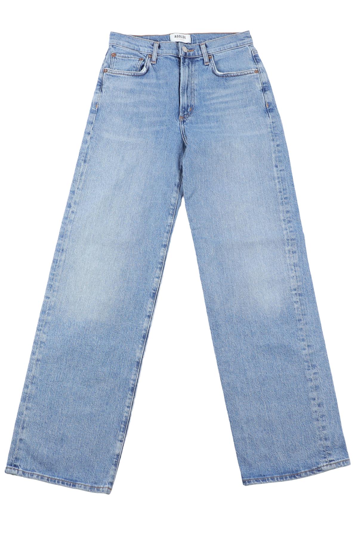 AGOLDE BLUE STRAIGHT LEG JEANS W24 UK 6