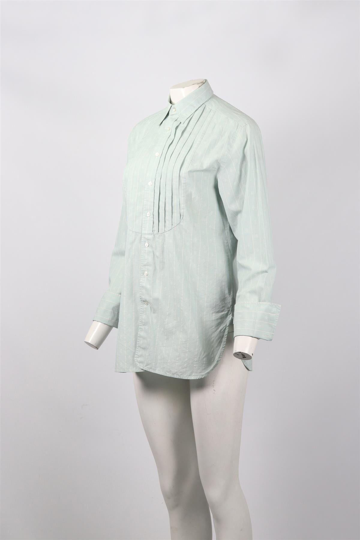 RALPH LAUREN COTTON TUXEDO SHIRT UK 8