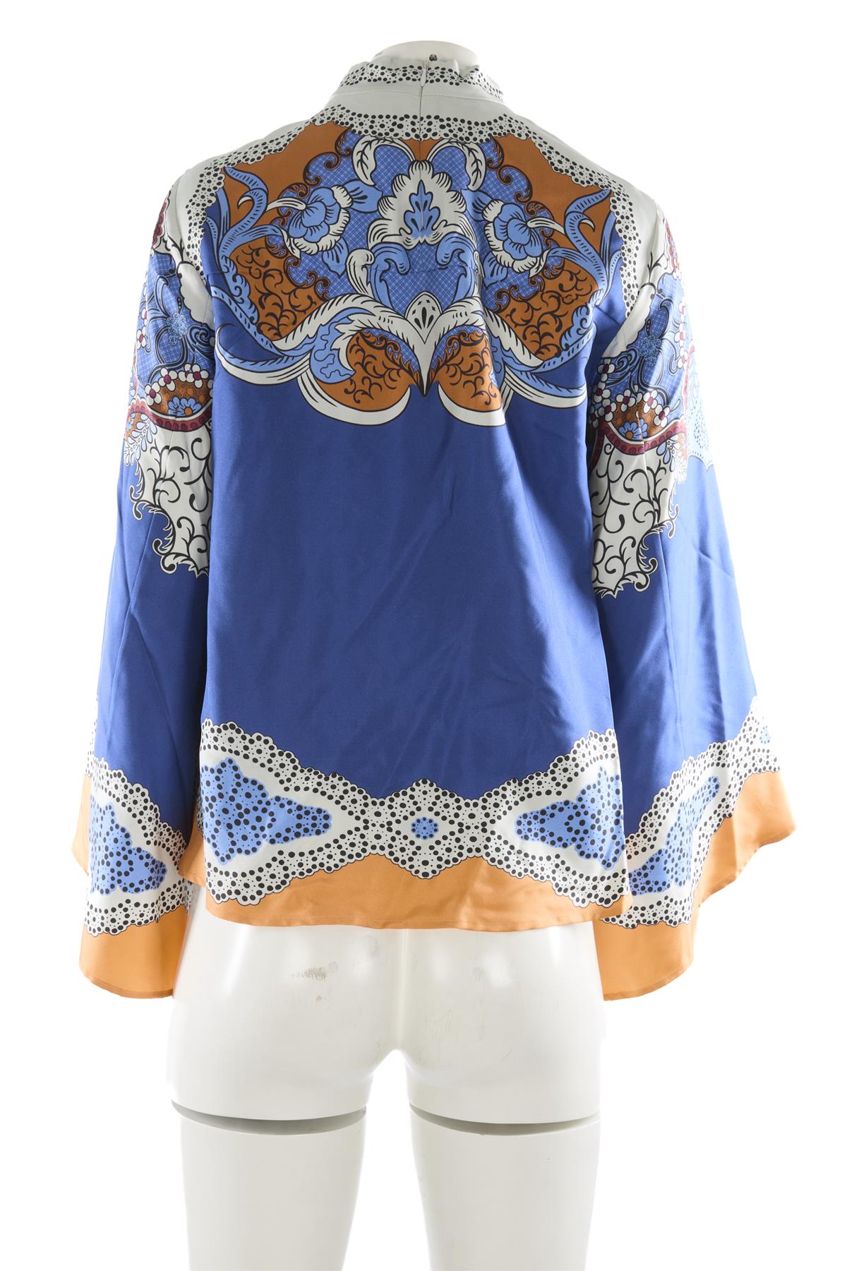 LA DOUBLE J BLUE SILK TOP SMALL
