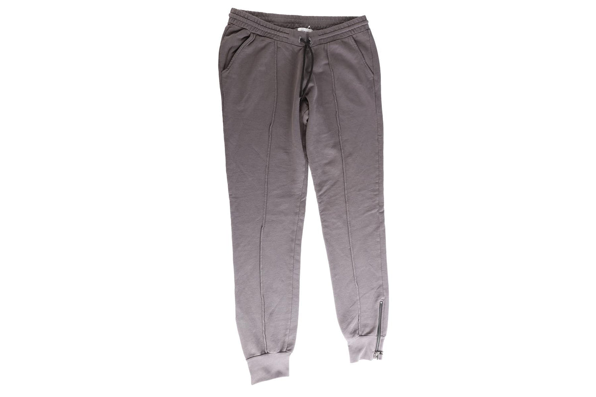 COTTON CITIZEN GREY COTTON TRACK PANTS SMALL