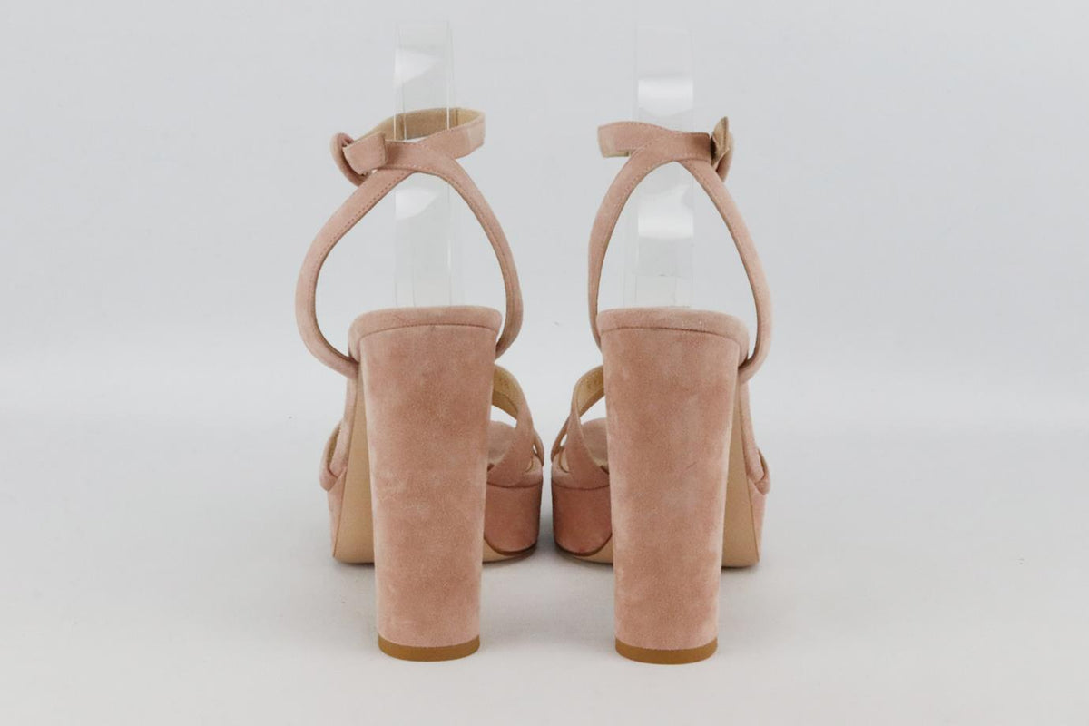 GIANVITO ROSSI SUEDE PLATFORM SANDALS EU 38 UK 5 US 8