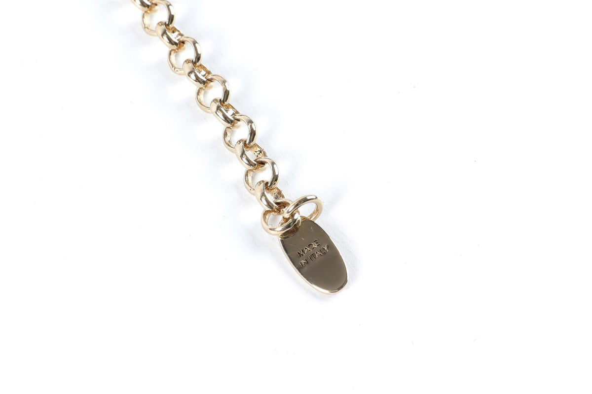 CHLOÉ BLACK LEATHER NECKLACE