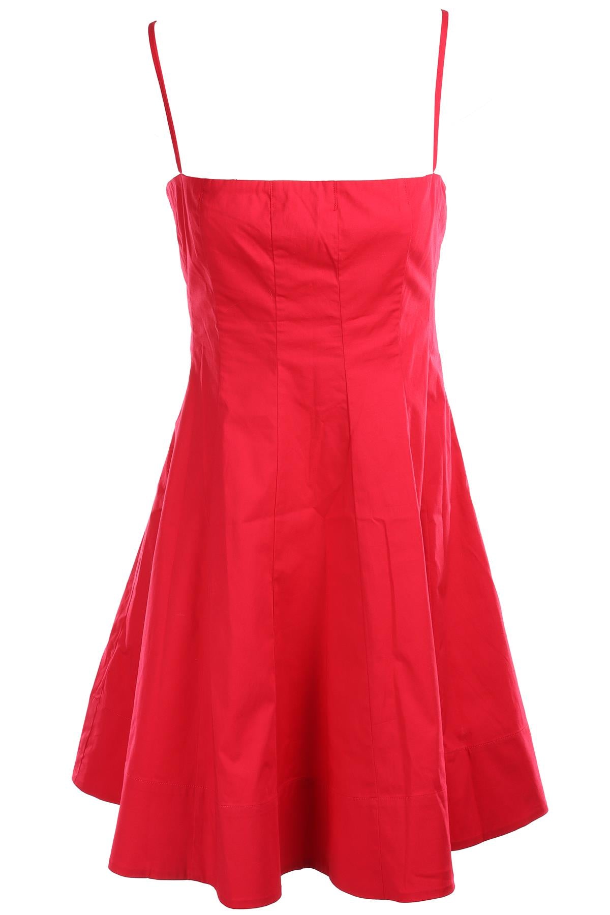 STAUD PINK COTTON MINI DRESS US 12 UK 16