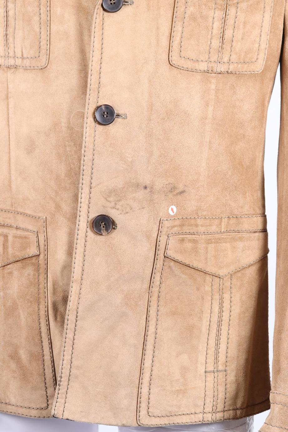 GUCCI MEN'S SUEDE JACKET IT 50 UK/US CHEST 40