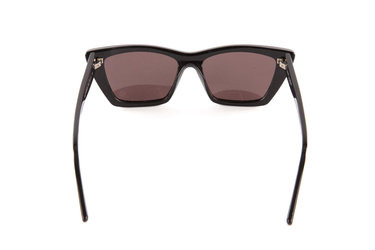 SAINT LAURENT BLACK CAT EYE ACETATE SUNGLASSES
