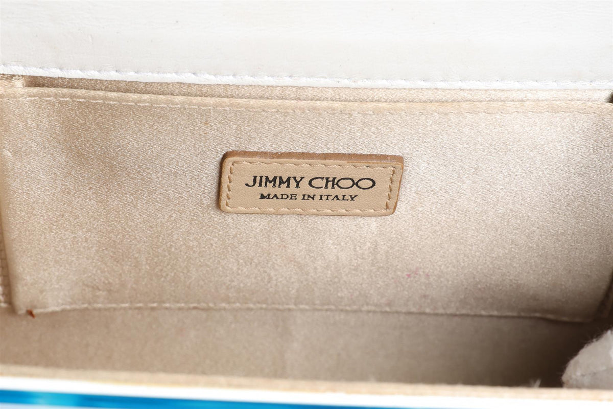 JIMMY CHOO BLUE CANDY ACRYLIC CLUTCH