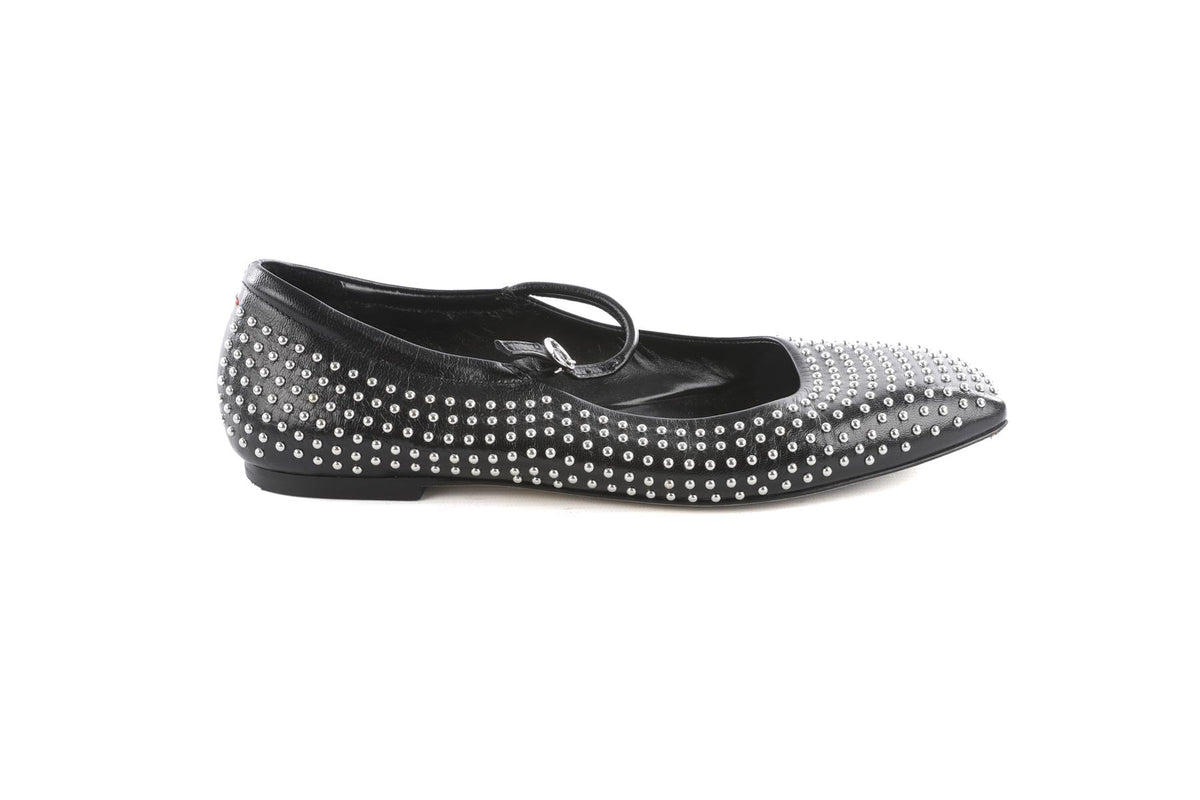 Aeyde Black Leather Ballet Flats EU 39 UK 6 US 9