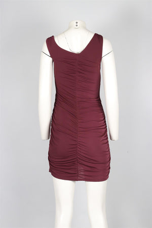 REFORMATION MAROON JERSEY MINI DRESS SMALL