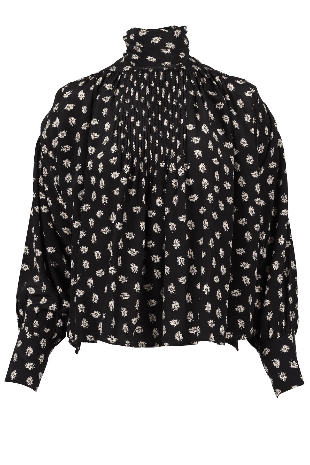 ISABEL MARANT BLACK SILK TOP FR 34 UK 6