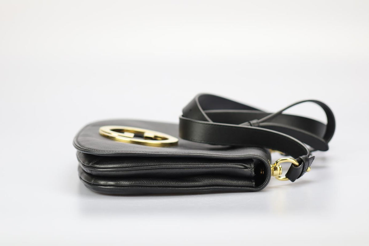 GUCCI NEW BLONDIE GG LEATHER SHOULDER BAG