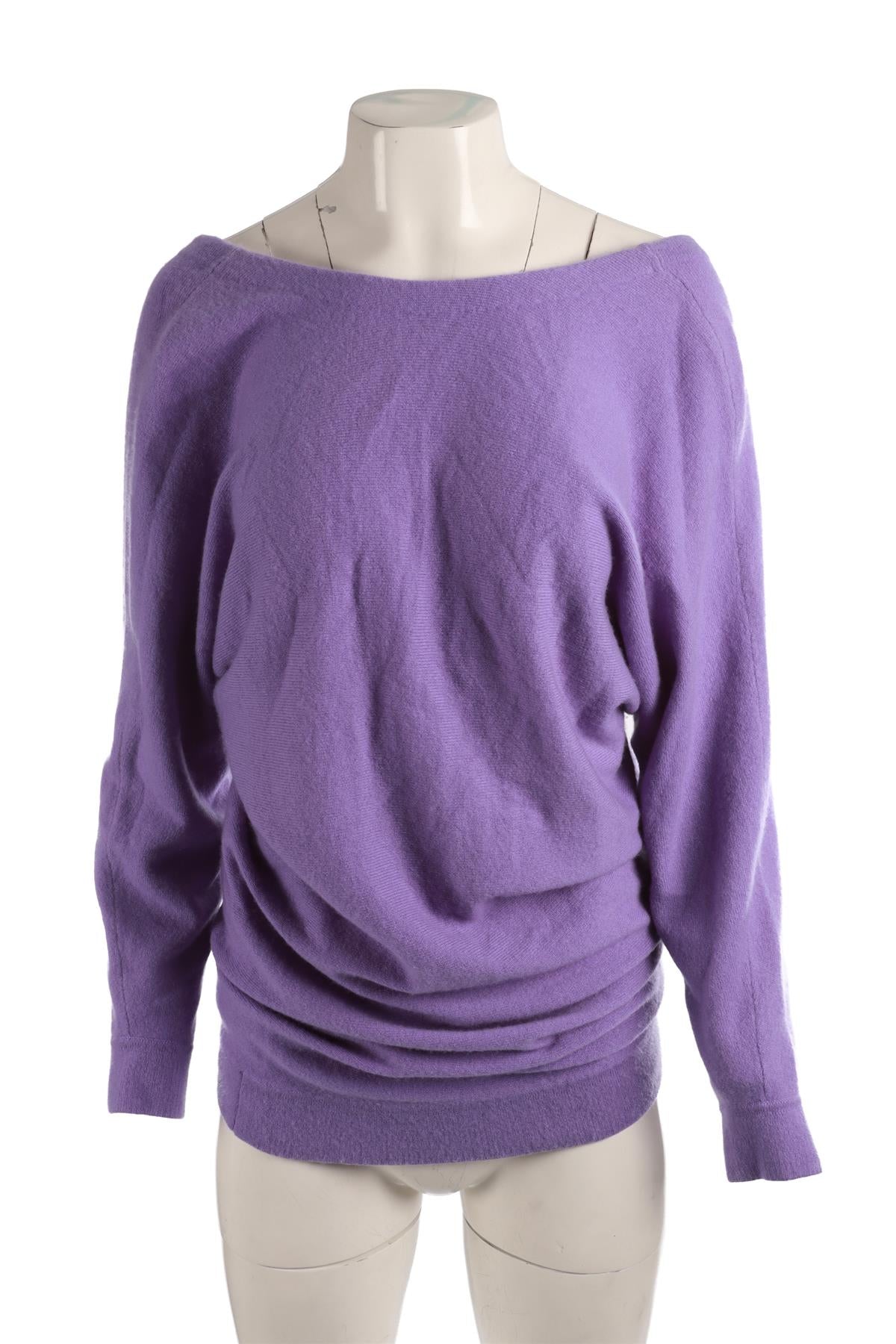 BALENCIAGA PURPLE CASHMERE MINI DRESS FR 34 UK 6