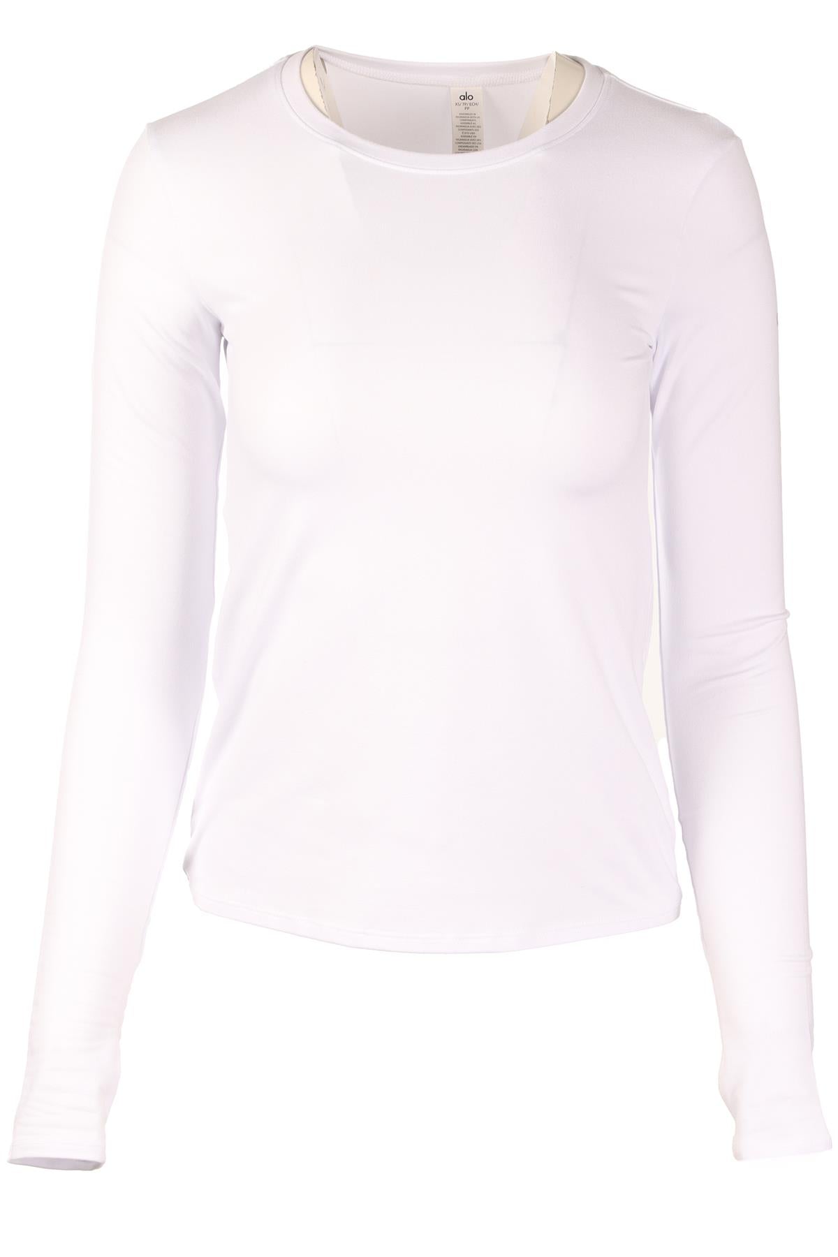 ALO YOGA WHITE TOP XSMALL