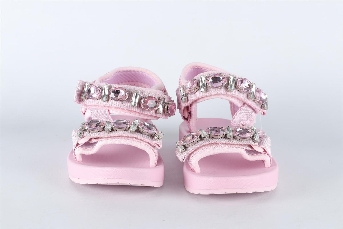 MONNALISA PINK KIDS GIRLS RUBBER SANDALS EU 28 UK 10 US 11