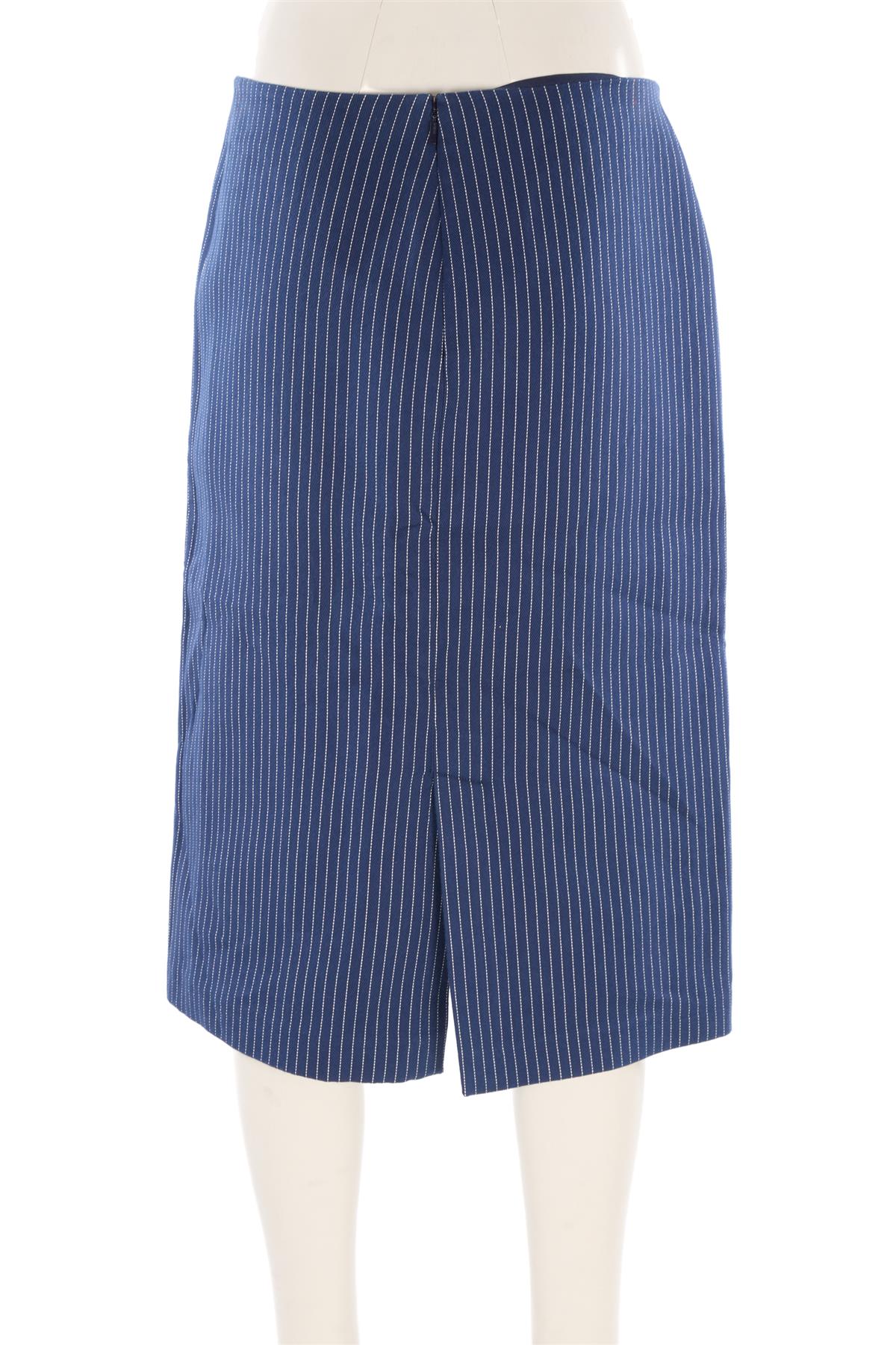 FENDI NAVY COTTON MIDI SKIRT IT 44 UK 12