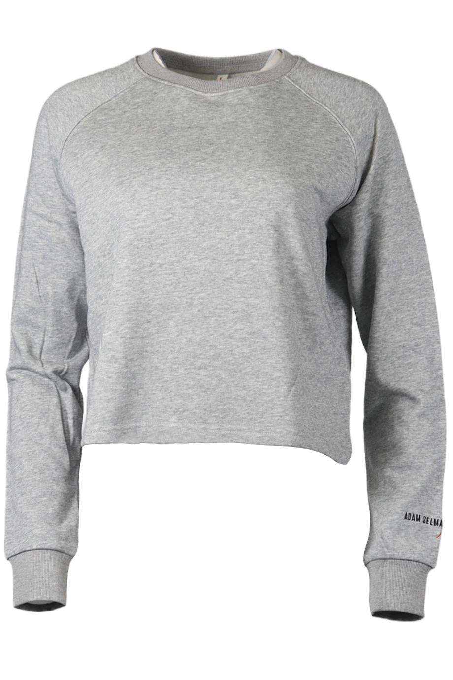 ADAM SELMAN COTTON BLEND SWEATSHIRT SMALL
