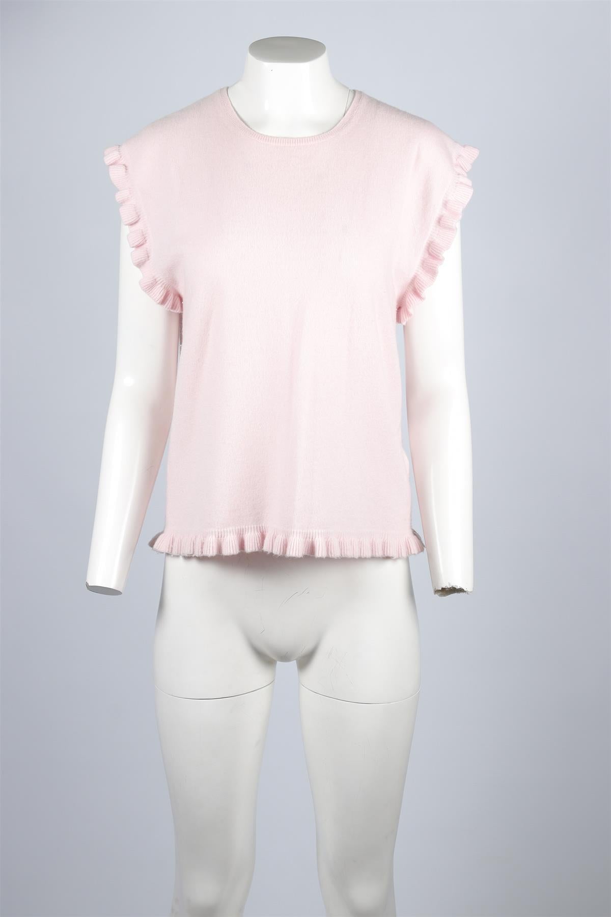 Allude Pink Cashmere Top XLARGE