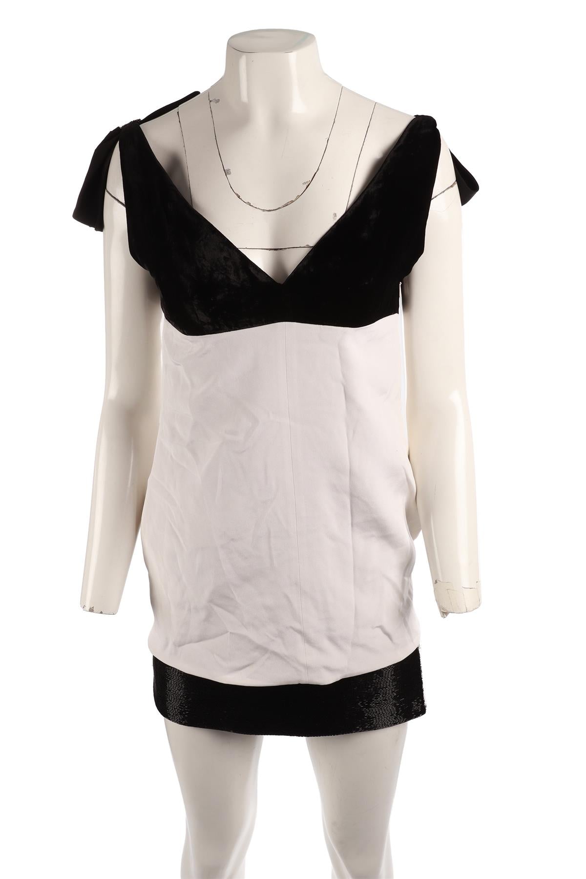 EMILIO PUCCI IVORY SILK MINI DRESS IT 38 UK 6
