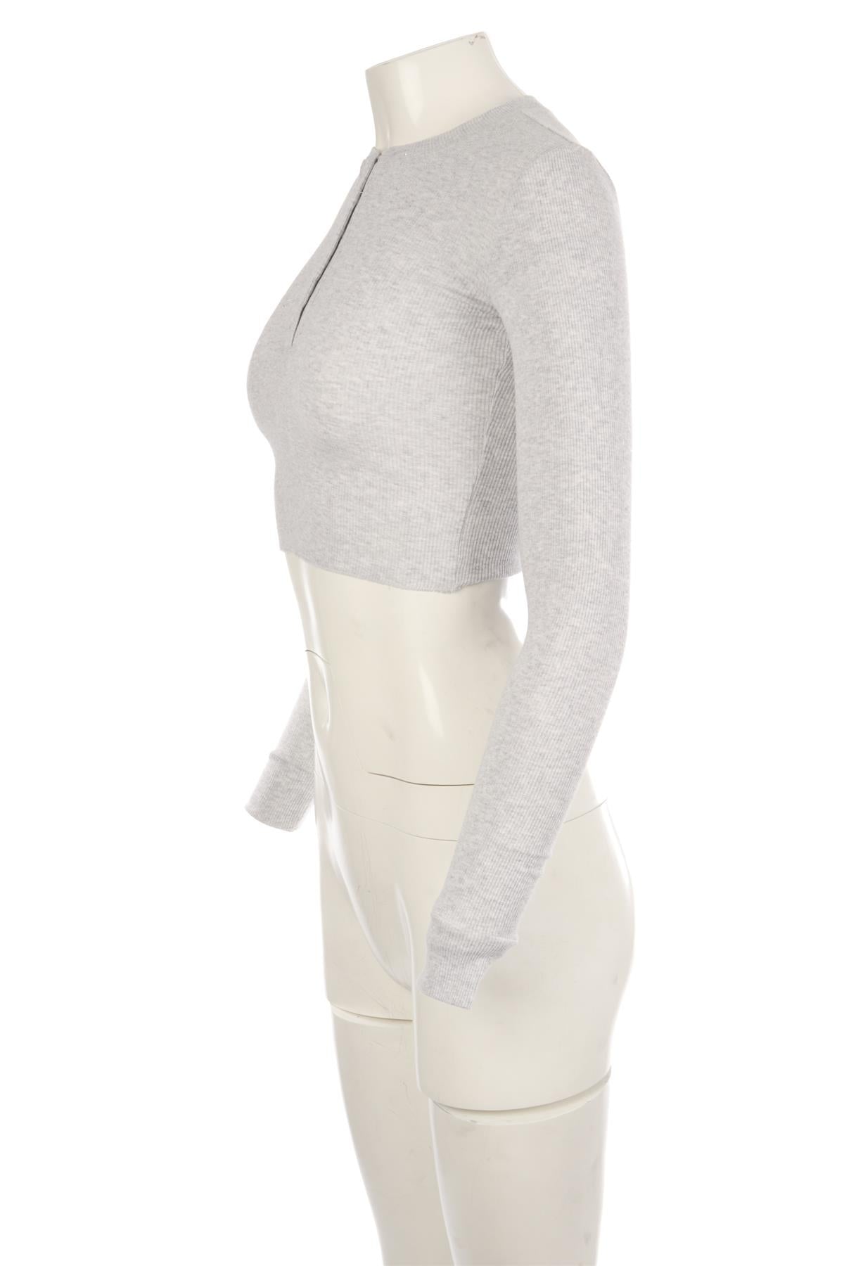 SKIMS GREY COTTON TOP XSMALL