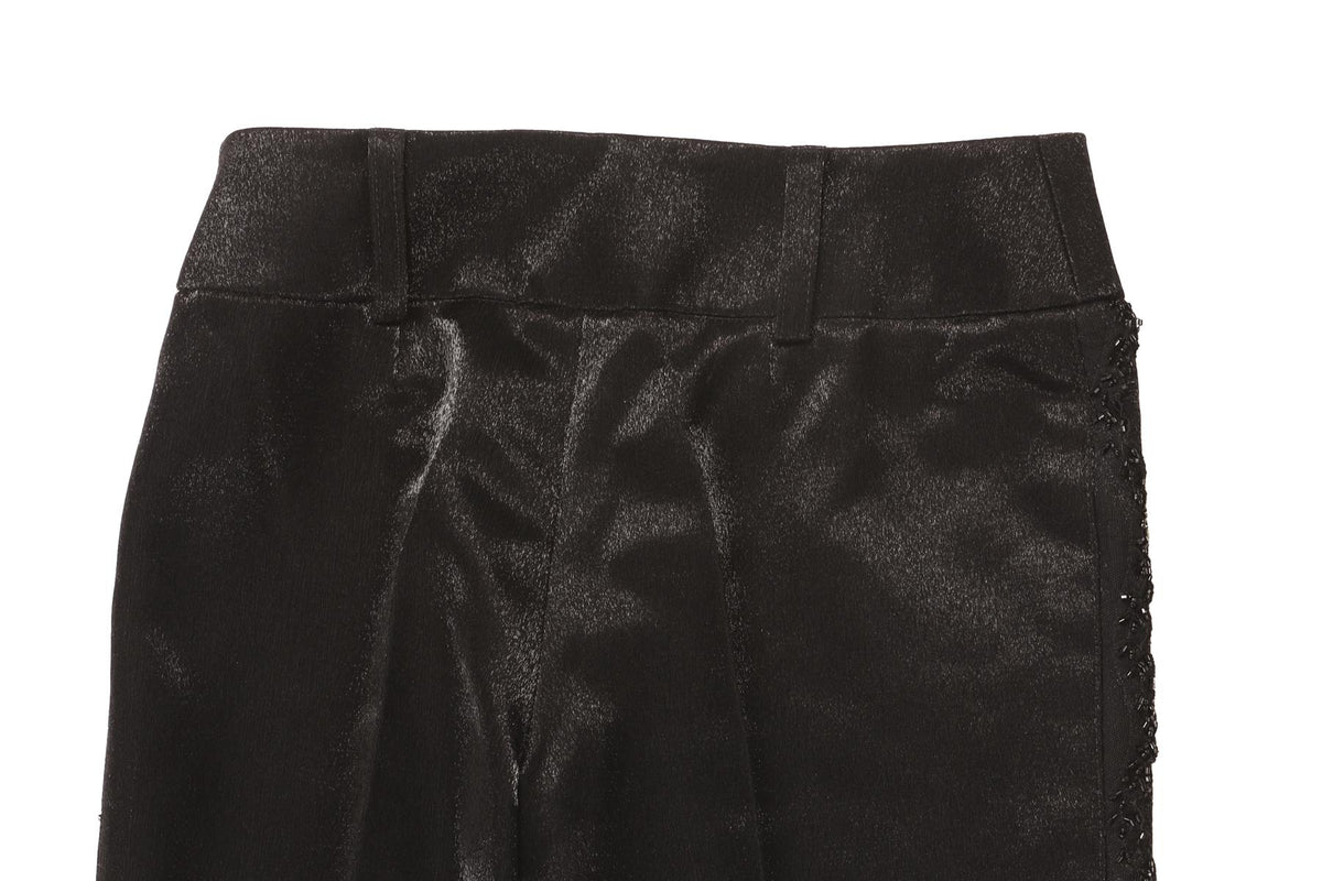 FONTANA COUTURE BLACK STRAIGHT LEG PANTS IT 40 UK 8