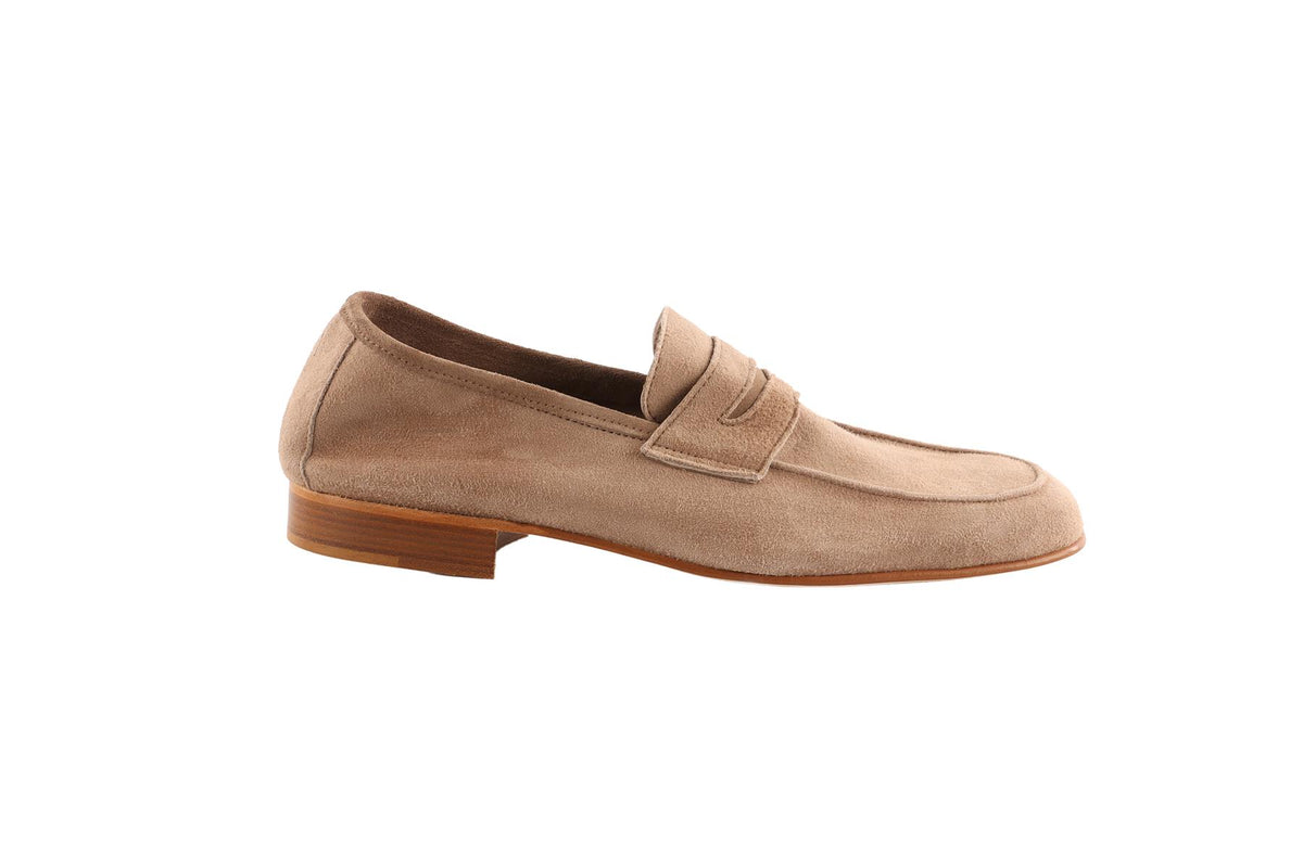 BOMBA ATELIER BEIGE SUEDE LOAFERS EU 38 UK 5 US 8