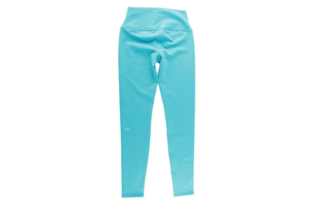 ALO BLUE SPANDEX LEGGINGS SMALL