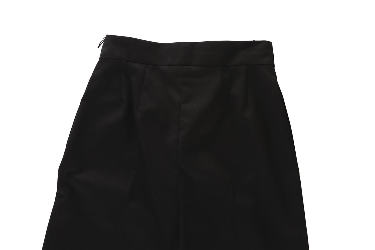 FENDI BLACK WOOL STRAIGHT LEG PANTS IT 36 UK 4
