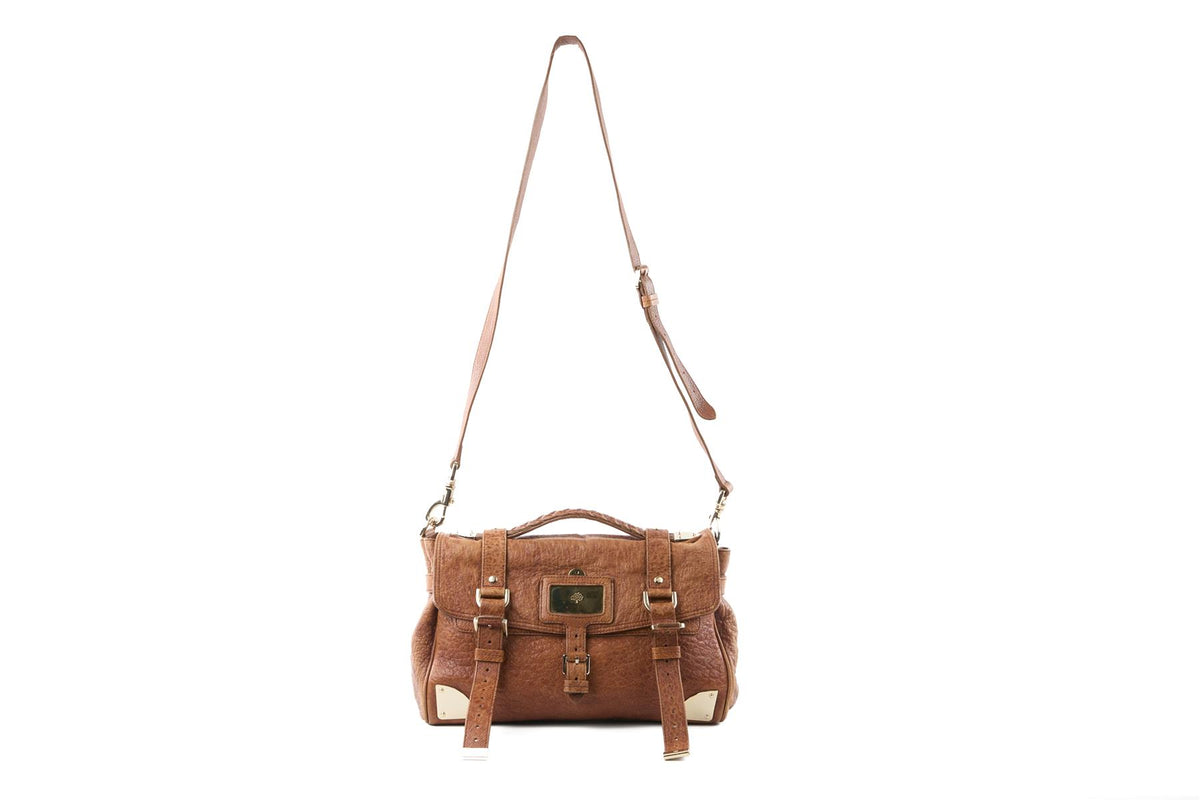 MULBERRY BROWN ALEXA LEATHER SHOULDER BAG