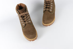 TIMBERLAND GREEN MEN'S SUEDE BOOTS EU 42.5 UK 8.5 US 9.5