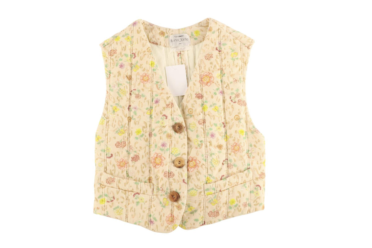 FORTE FORTE MULTI COTTON WAISTCOAT UK 6