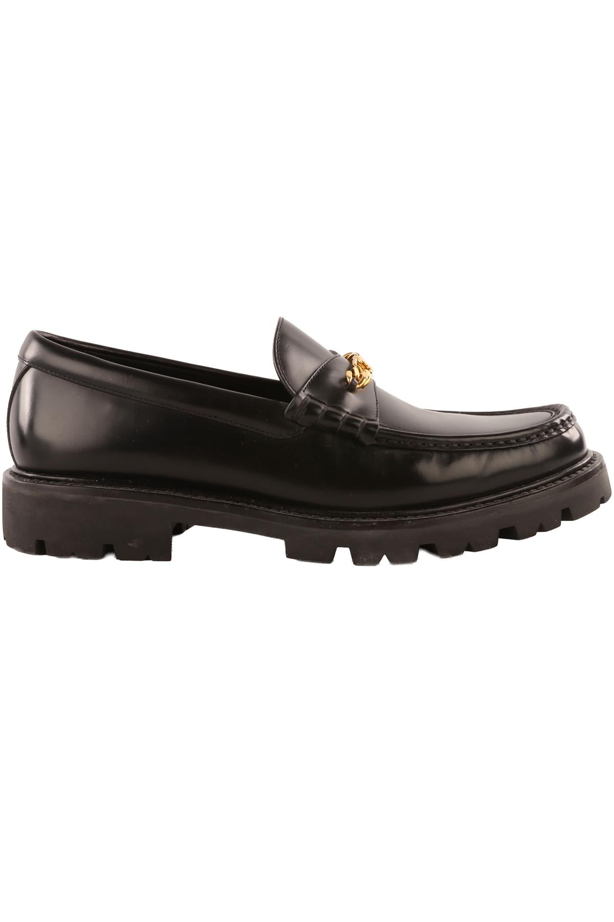 CÉLINE BLACK MEN'S LEATHER LOAFERS EU 44 UK 10 US 11