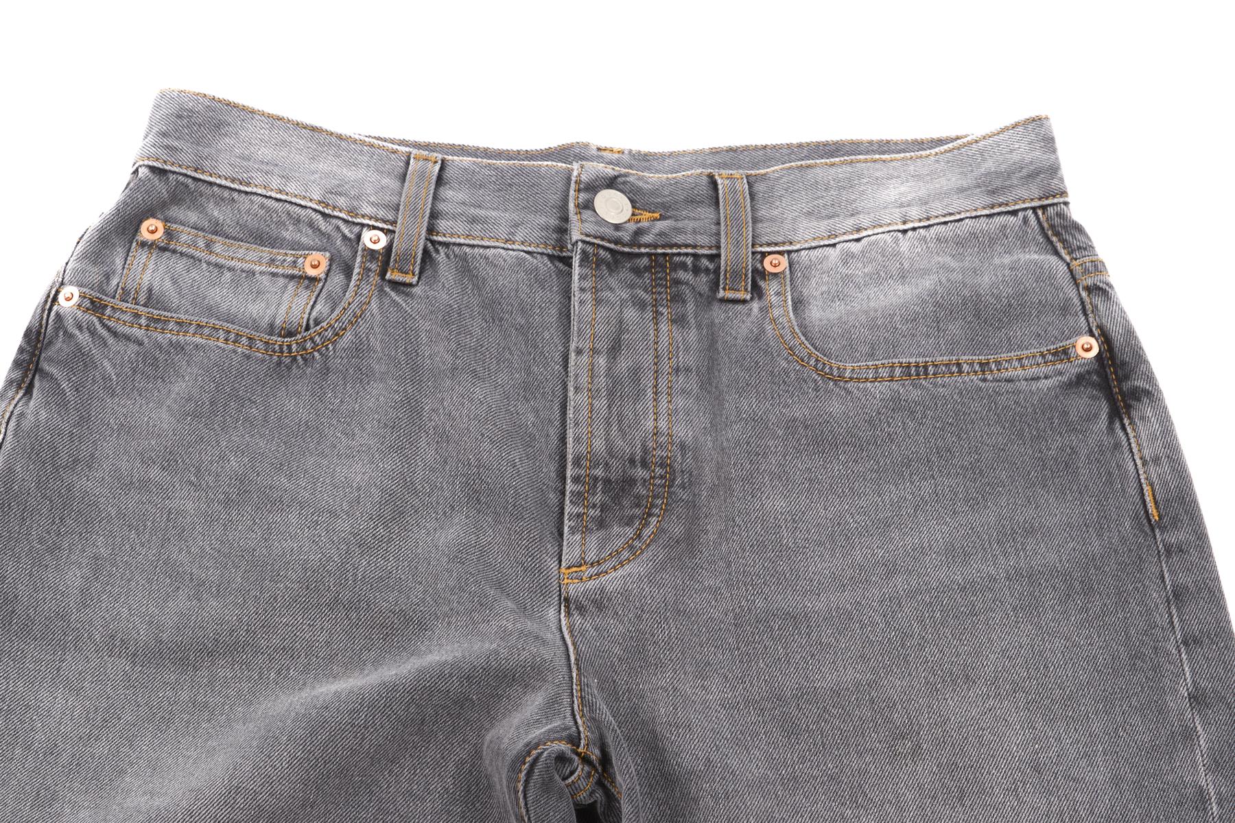 GUCCI GREY HIGH RISE STRAIGHT LEG JEANS W28