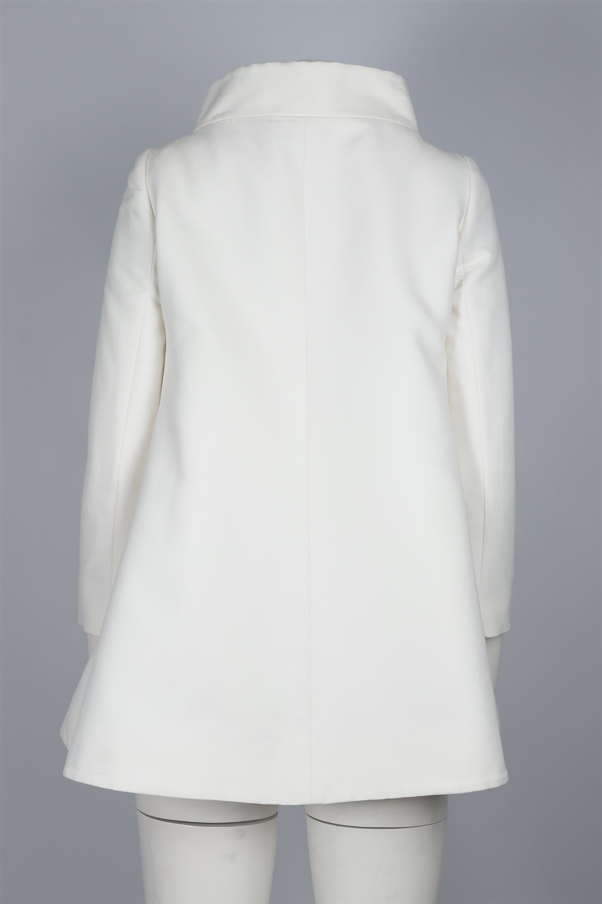 STELLA MCCARTNEY WHITE SILK COAT IT 38 UK 6