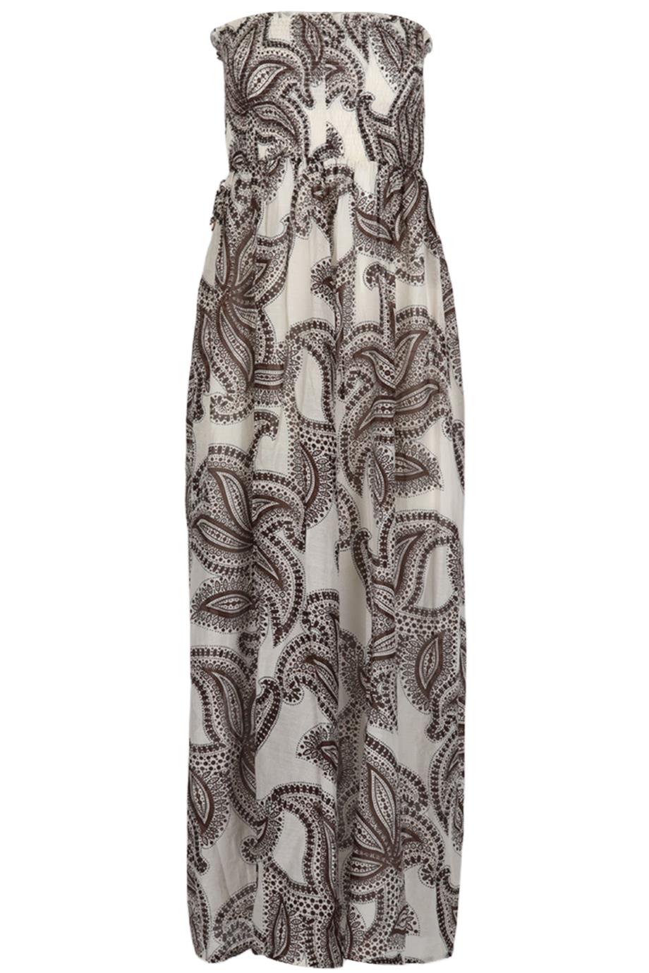 HEIDI KLEIN PRINTED COTTON AND SILK MAXI DRESS UK 8