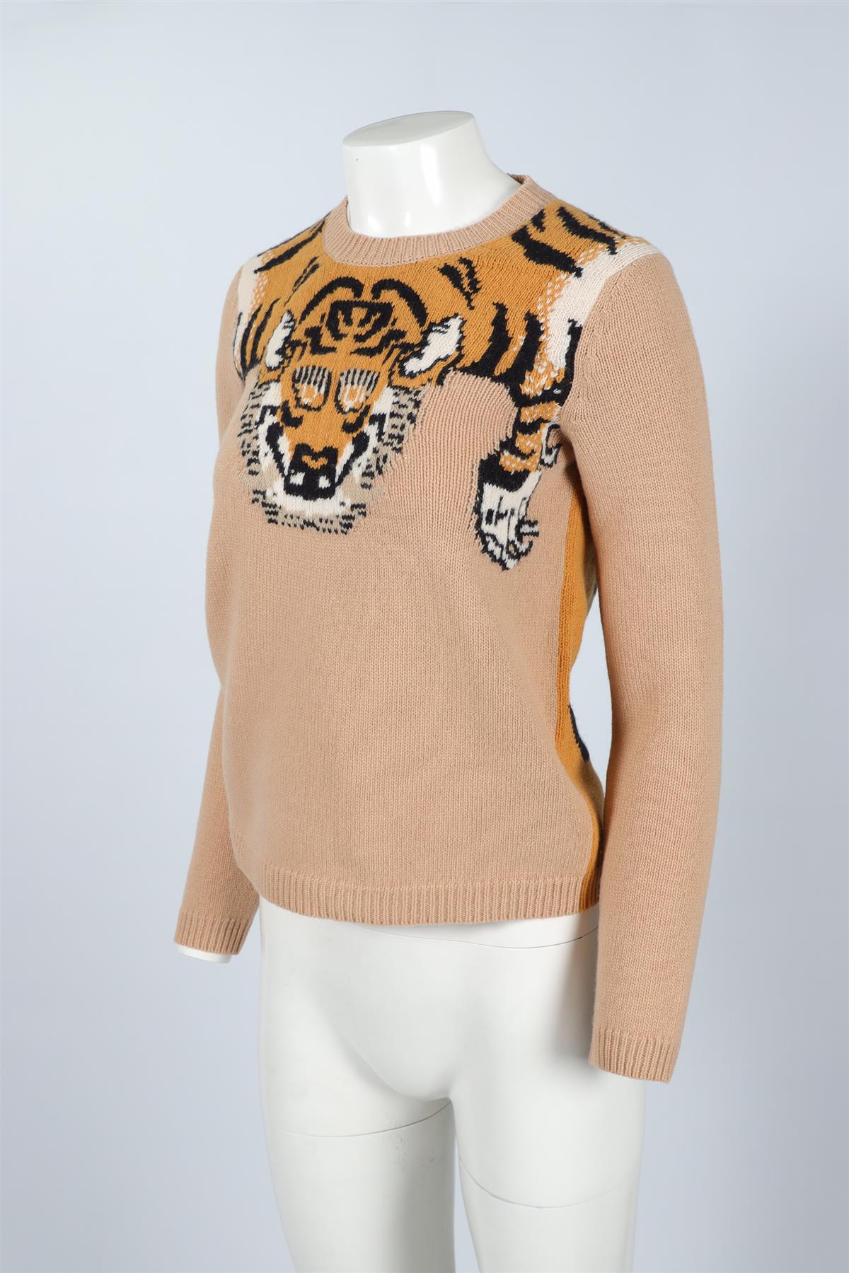 GUCCI BEIGE WOOL SWEATER MEDIUM