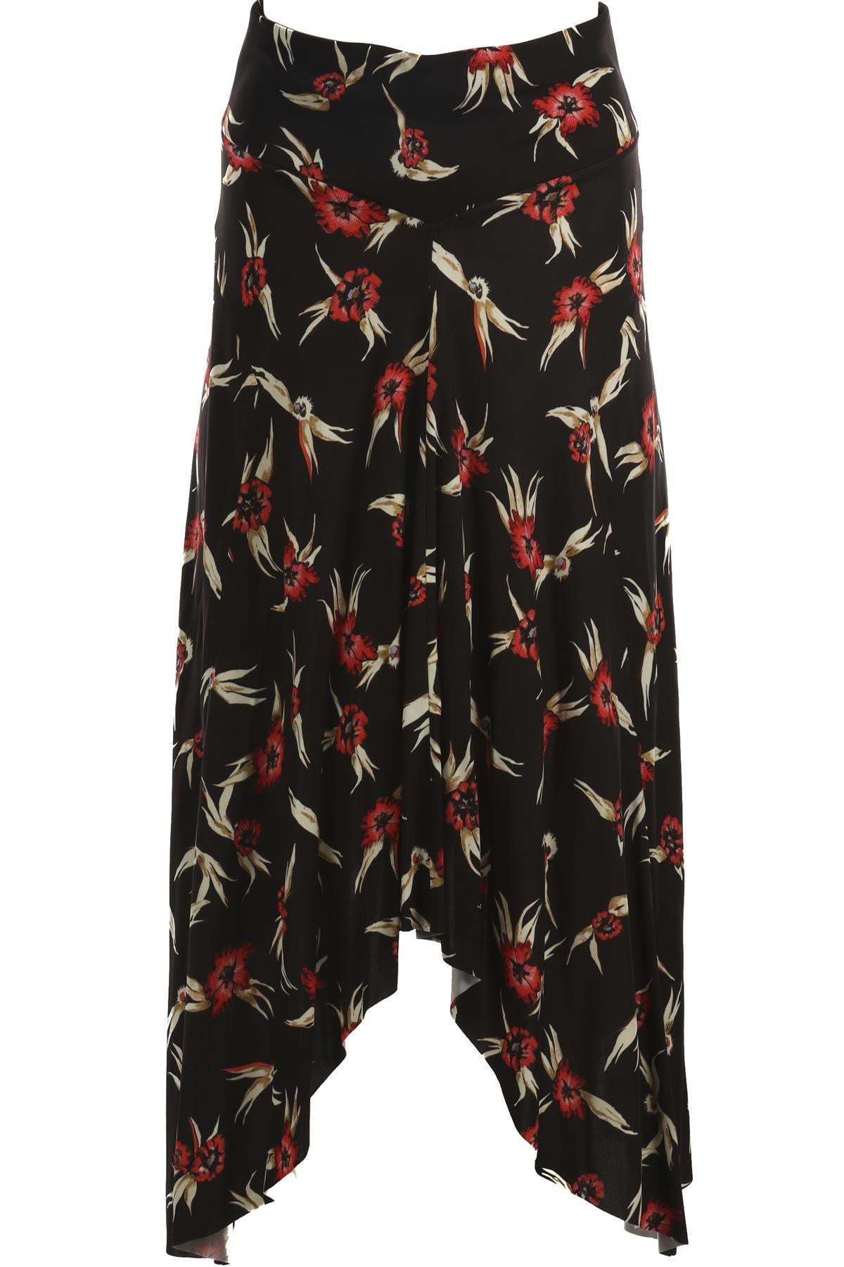 ISABEL MARANT BROWN CREPE SKIRT FR 38 UK 10