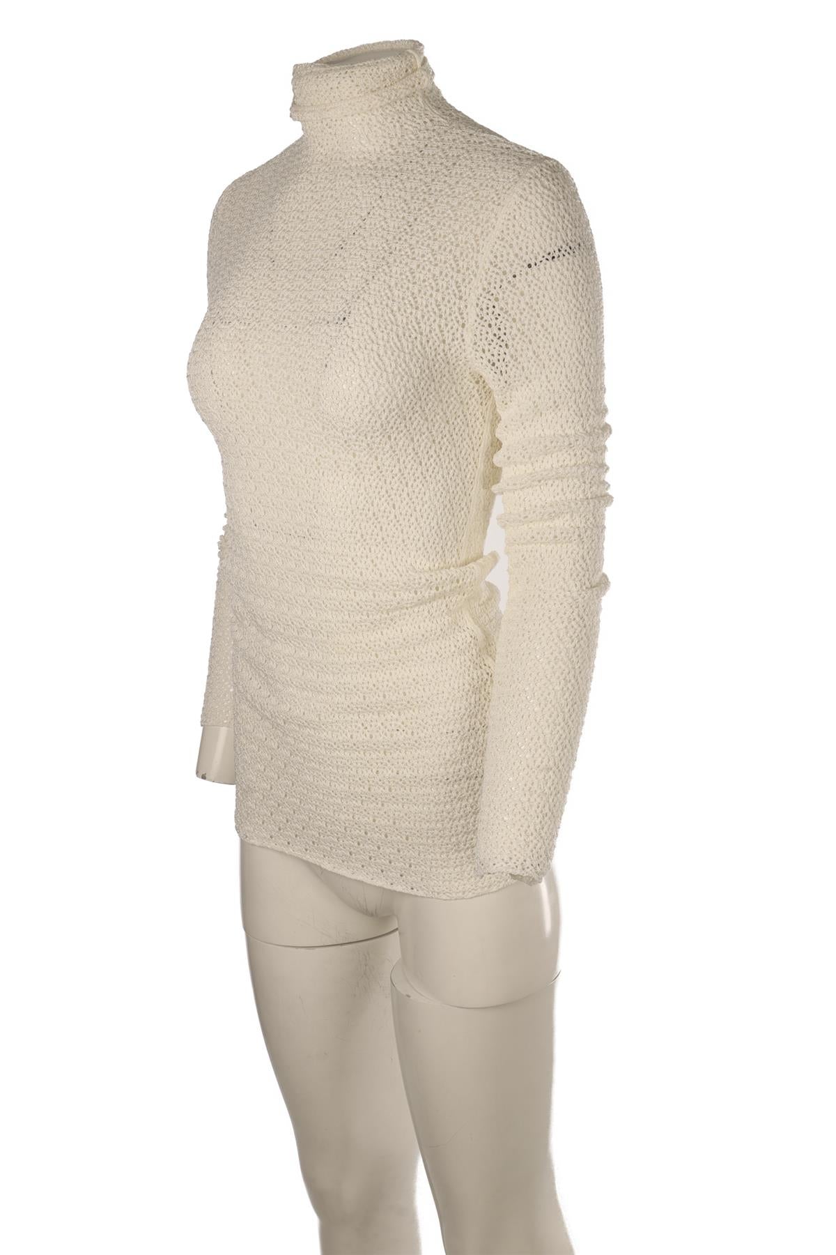 TOTEME WHITE CROCHET TOP SMALL