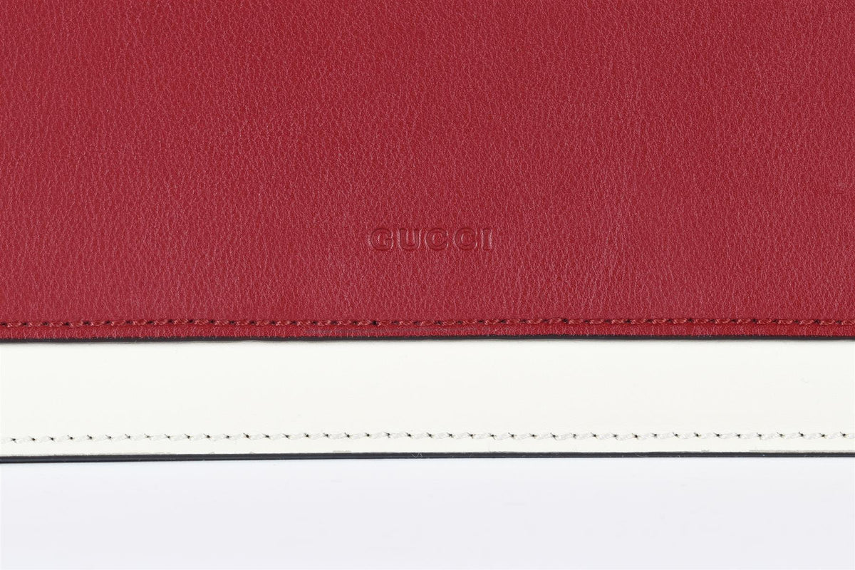 GUCCI RED DIONYSUS MEDIUM LEATHER SHOULDER BAG