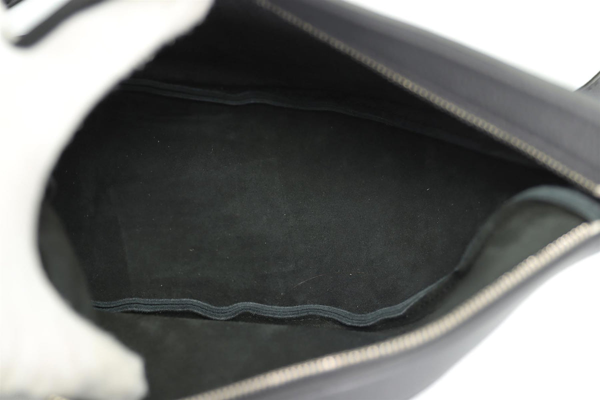 THE ROW BLACK SLOUCHY BANANA SMALL SUEDE SHOULDER BAG