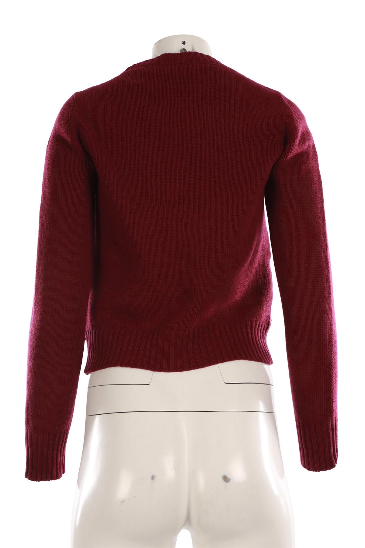 MONCLER PINK PADDED DOWN AND KNIT CARDIGAN SMALL