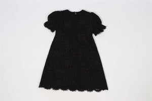 DOLCE & GABBANA BLACK KIDS GIRLS LACE DRESS 4 YEARS