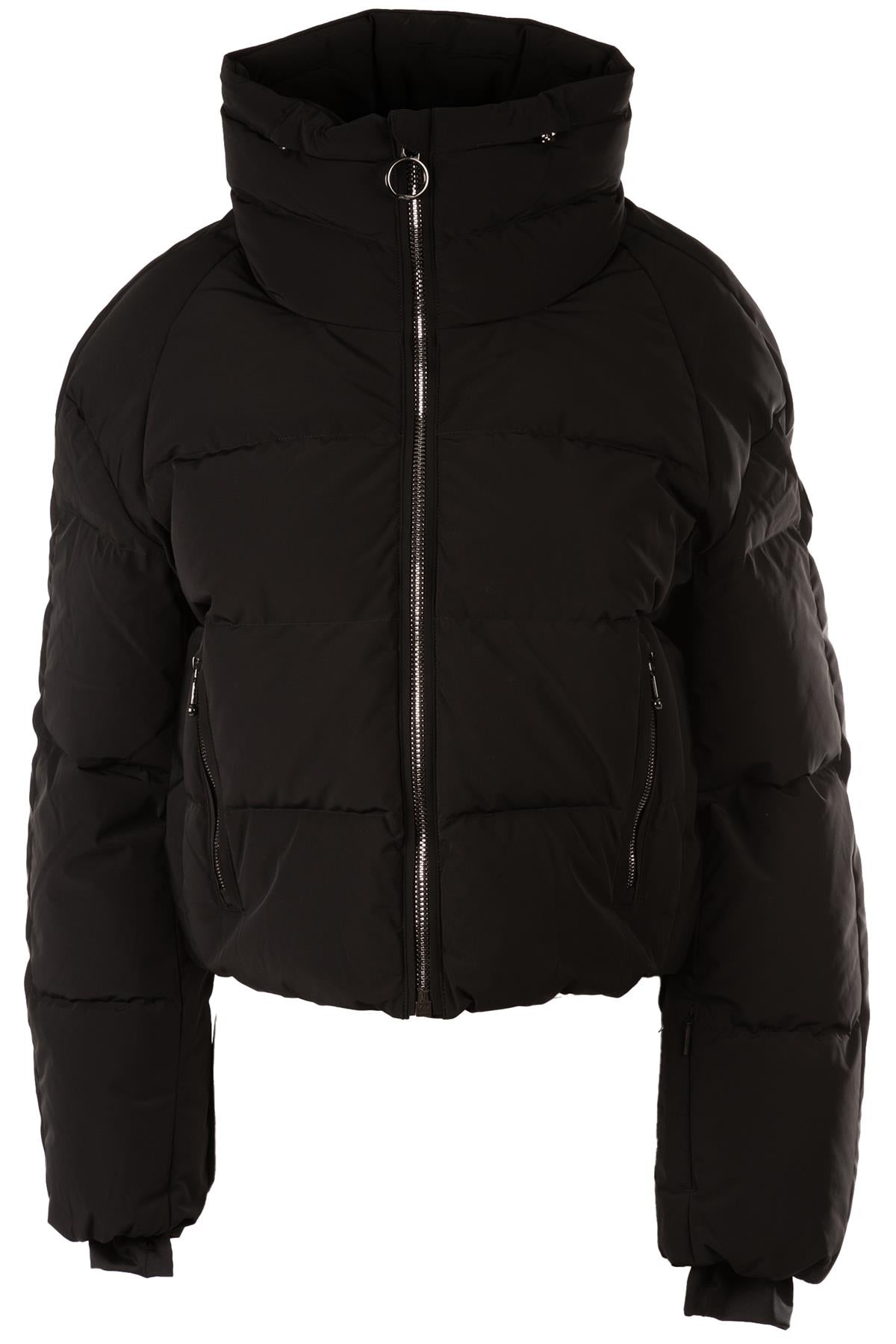 FUSALP BLACK PADDED DOWN JACKET FR 42 UK 14