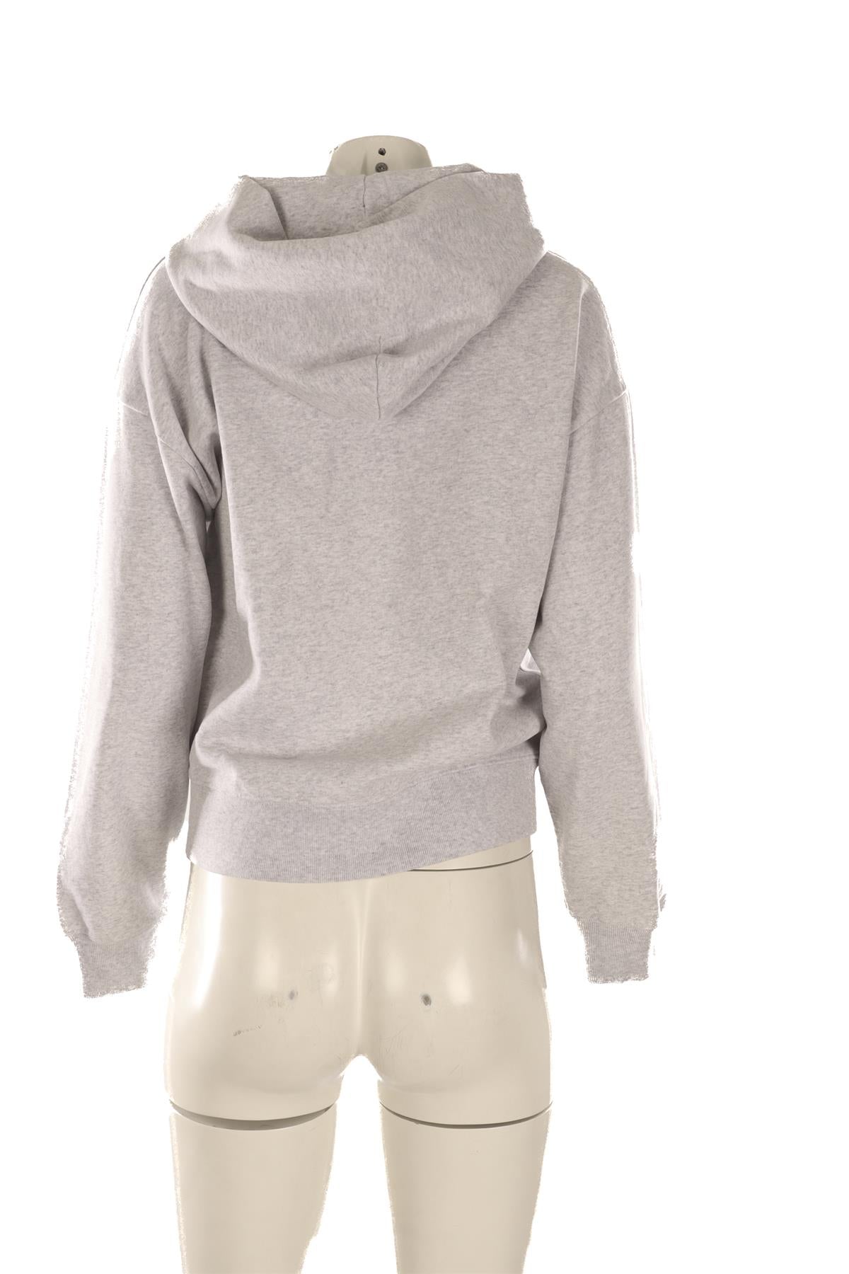 SPORTY & RICH GREY COTTON HOODIE XSMALL