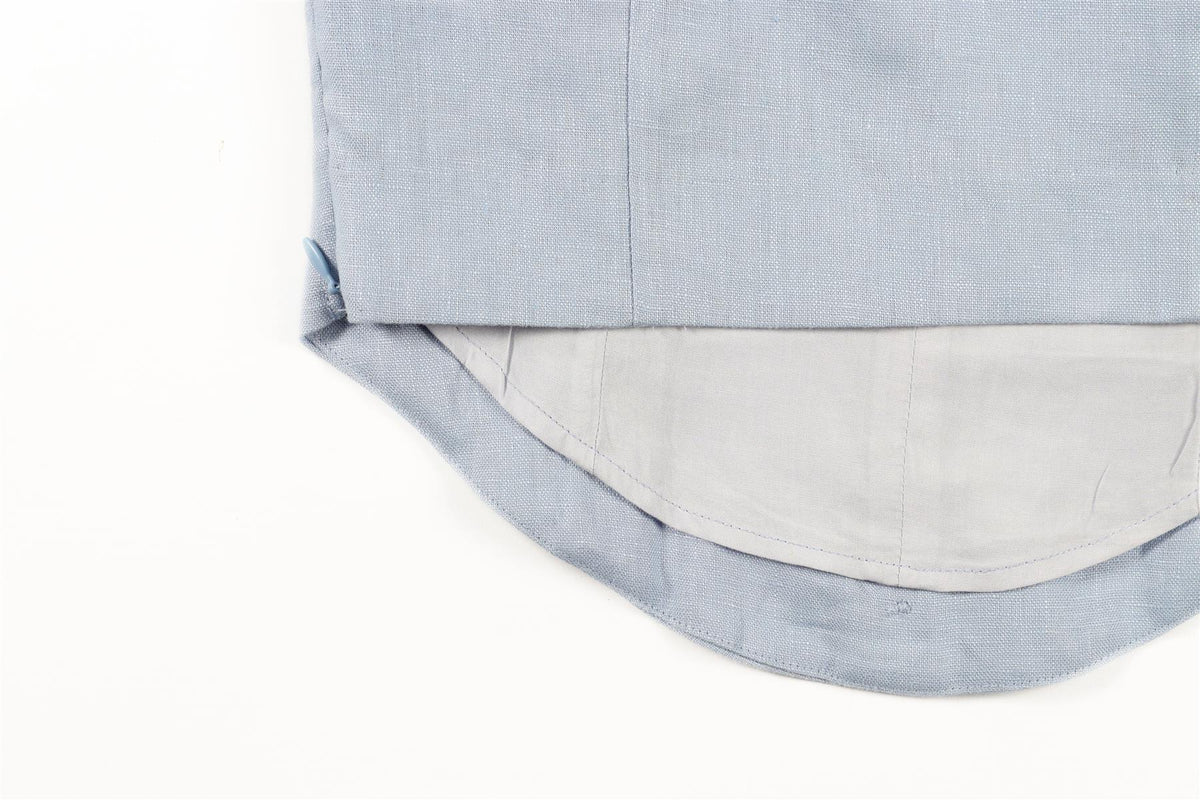 REFORMATION BLUE LINEN TOP US 2 UK 6