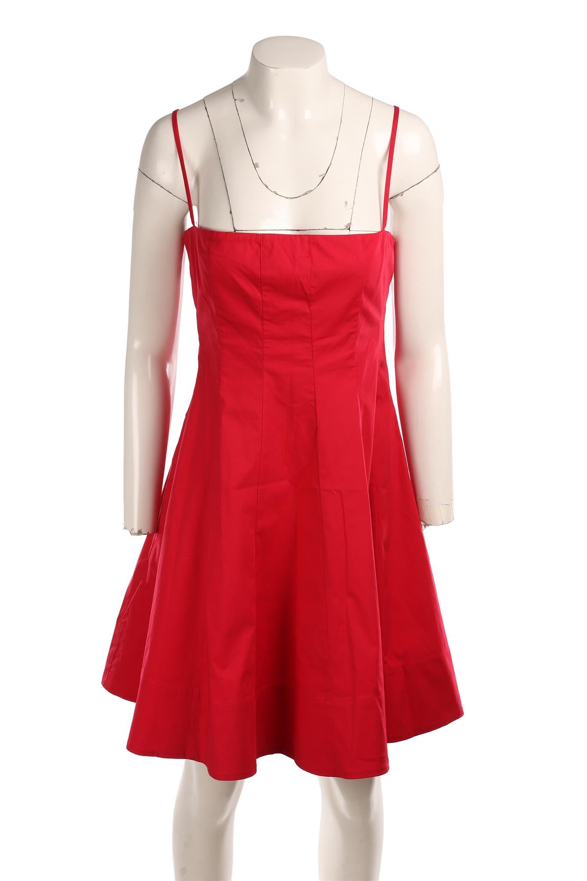 STAUD PINK COTTON MINI DRESS US 12 UK 16