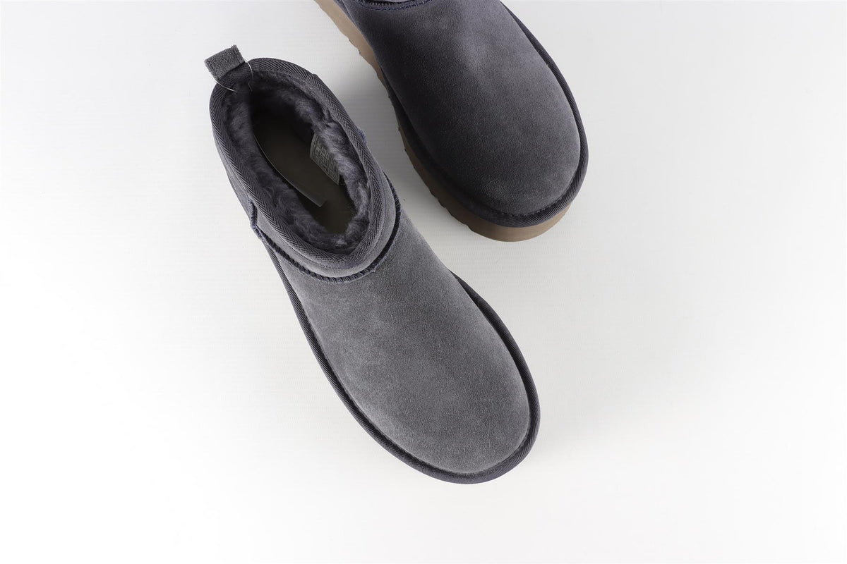 UGG NAVY SUEDE PLATFORM ANKLE BOOTS EU 39 UK 6 US 8