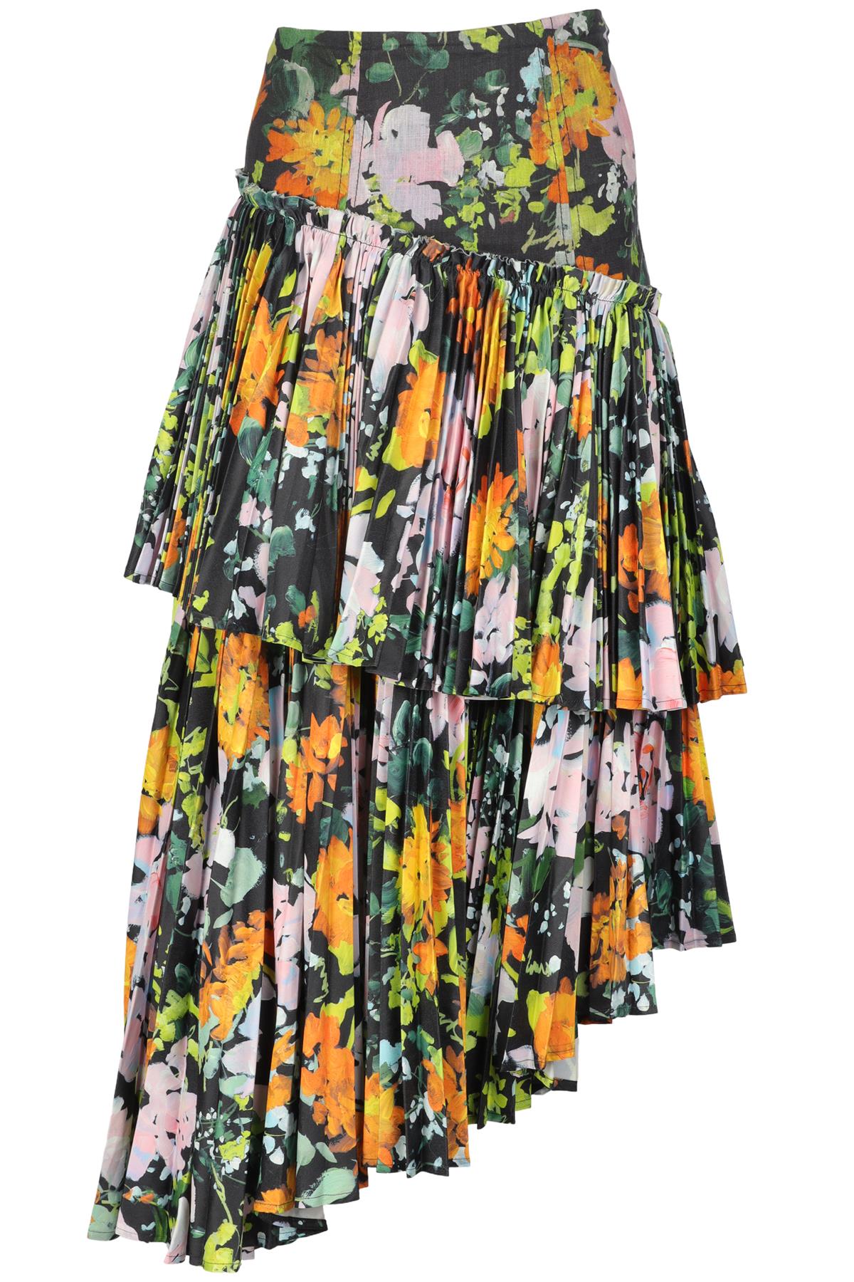 AJE MULTI LINEN MAXI SKIRT UK 6