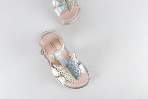 SOPHIA WEBSTER SILVER KIDS GIRLS SANDALS EU 28 UK 10 US 11
