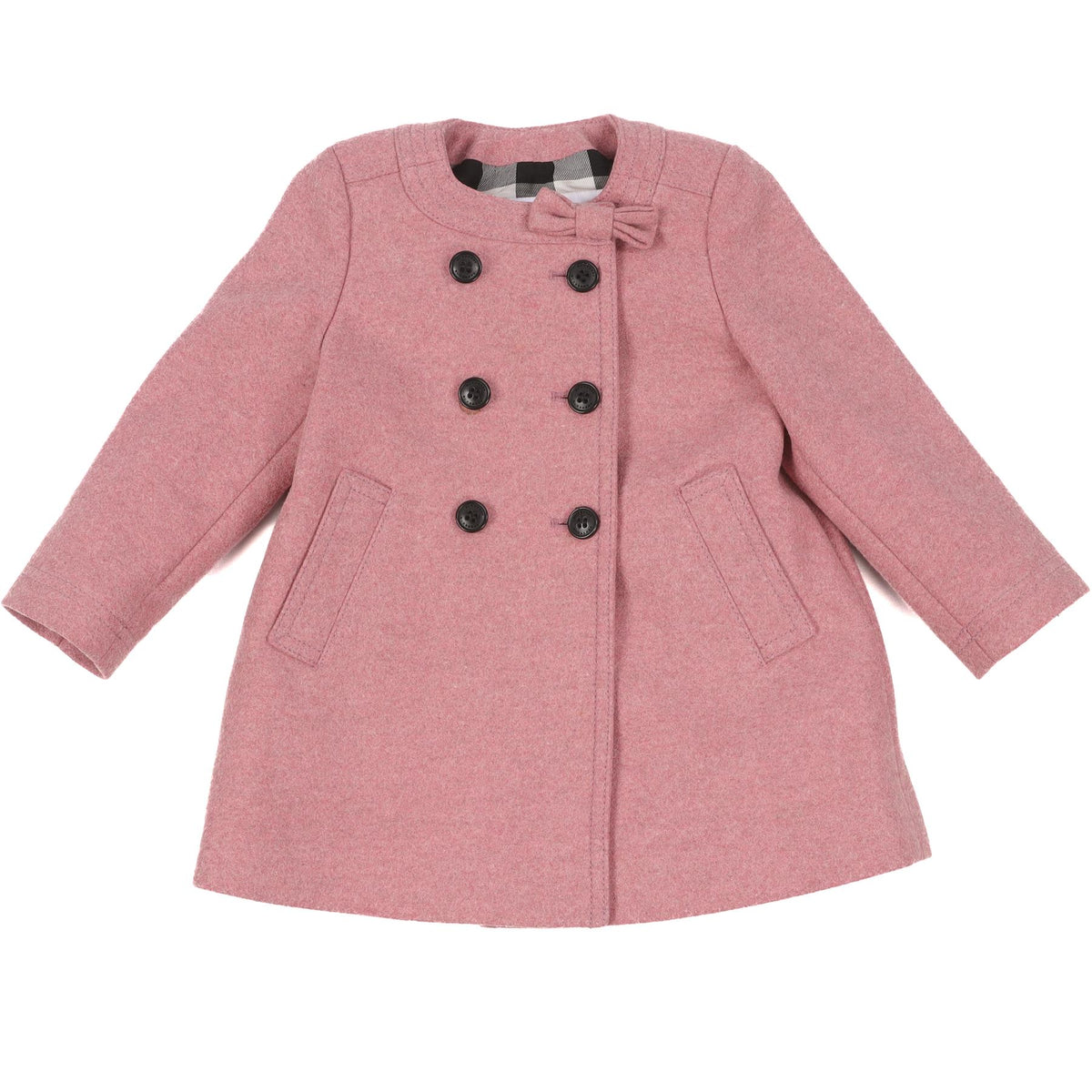 BURBERRY PINK BABY GIRLS COAT 12 MONTHS